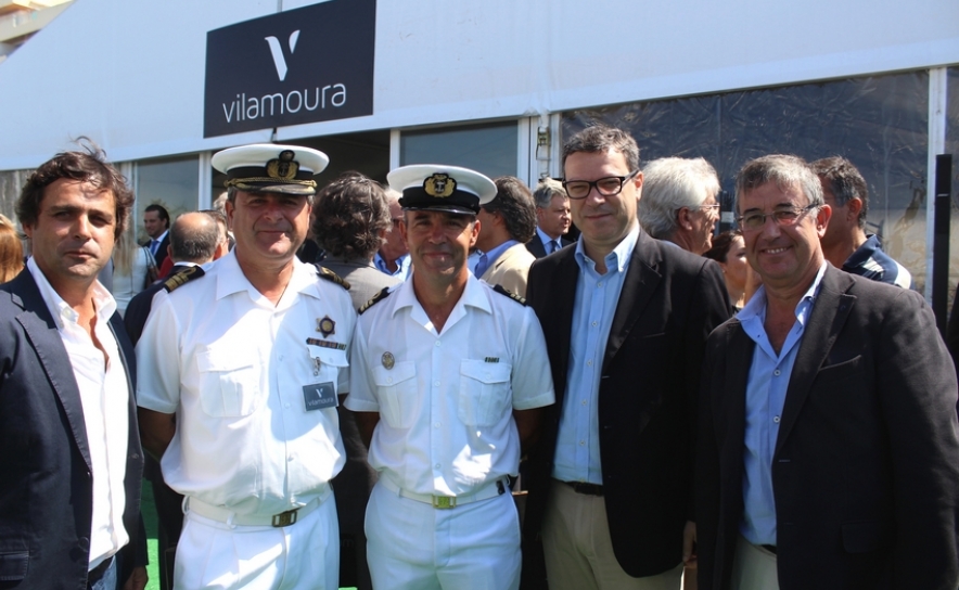 Telmo Pinto; Santos Pereira, Capitão do Porto de Portimão; Tenente Ronda Branca, adjunto do Capitão do Porto de Faro; Hugo Nunes, vice-presidente da CMLoulé e Eduardo Amador da JF Quarteira