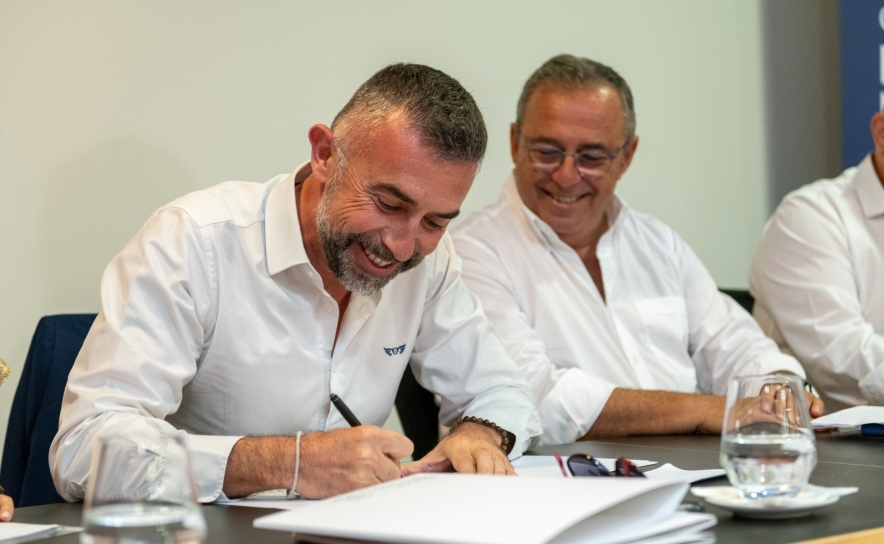 Cláudio Lima, Presidente da Concelhia do PSD de Loulé e Hélder Martins, candidato à Câmara Municipal de Loulé