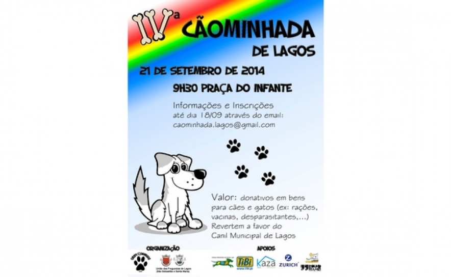 IV Cãominhada de Lagos dia 21 de setembro 
