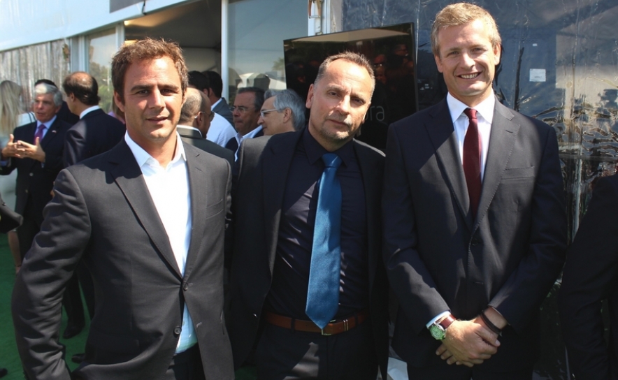 Juan Pepa, diretor da Lone Star Real Estate Fund III em Portugal e Espanha, Paul Taylor e Frederico Pedro Nunes