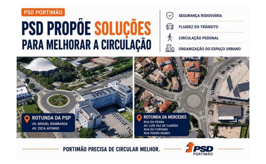 PSD de Portimão propõe estudar soluções para melhorar a circulação