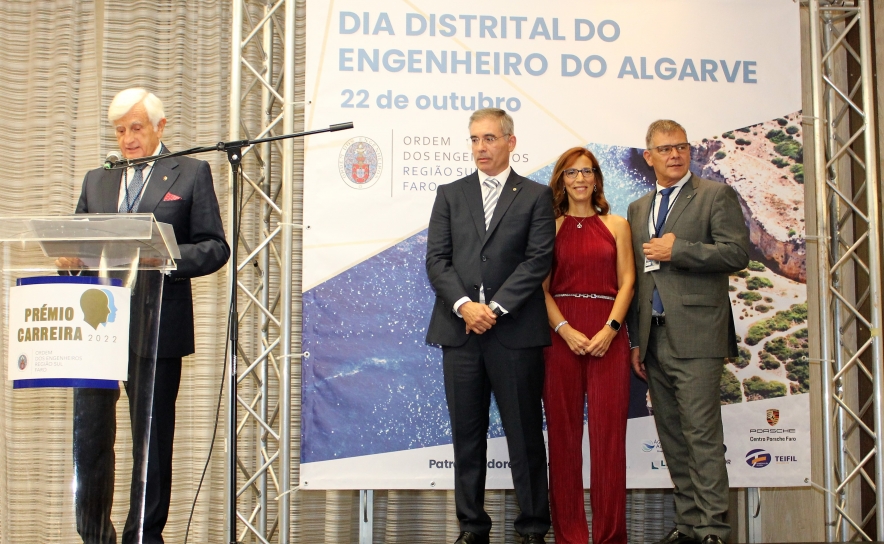 Eng. Luís Machado e os Eng.s Silvério Guerreiro, Elisa Silva e António Mortal