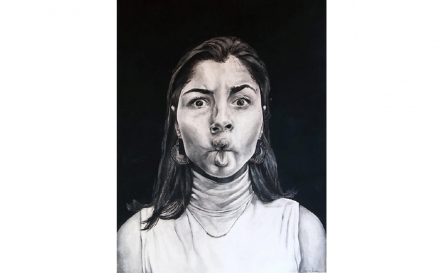 1 Prémio - Introspeção, pintura, Caratina Isabel Guerreiro Ramos 1 Prémio - Introspeção, pintura, Caratina Isabel Guerreiro Ramos