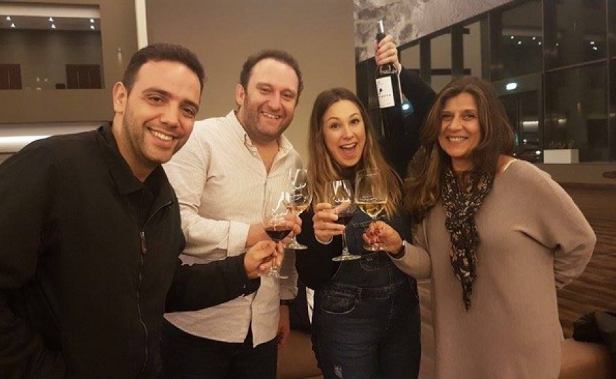 Joel, Eduardo e Joana Madeira e Luísa Braziel da Adega do Cantor