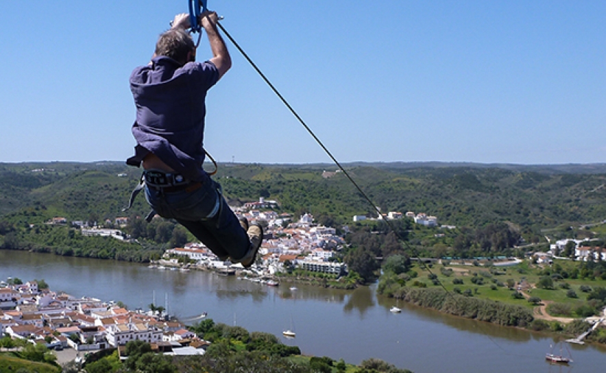 «Máquina do tempo» liga Alcoutim a Sanlúcar em menos de um minuto