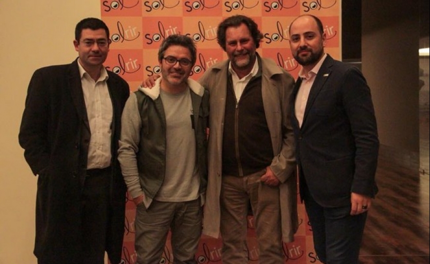 Carlos Costa, administrador do grupo Nau, Nilton, Mário Ferreira, CEO do grupo Nau e Marcos Sousa, diretor do Hotel Salgados Palace