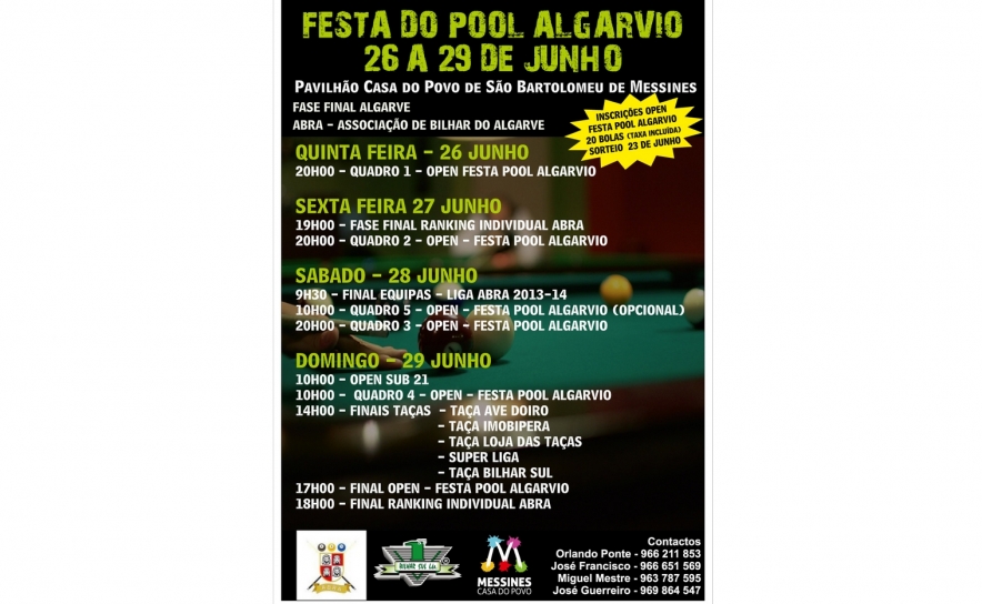 Casa do Povo de Messines recebe Festa do Pool Algarvio 