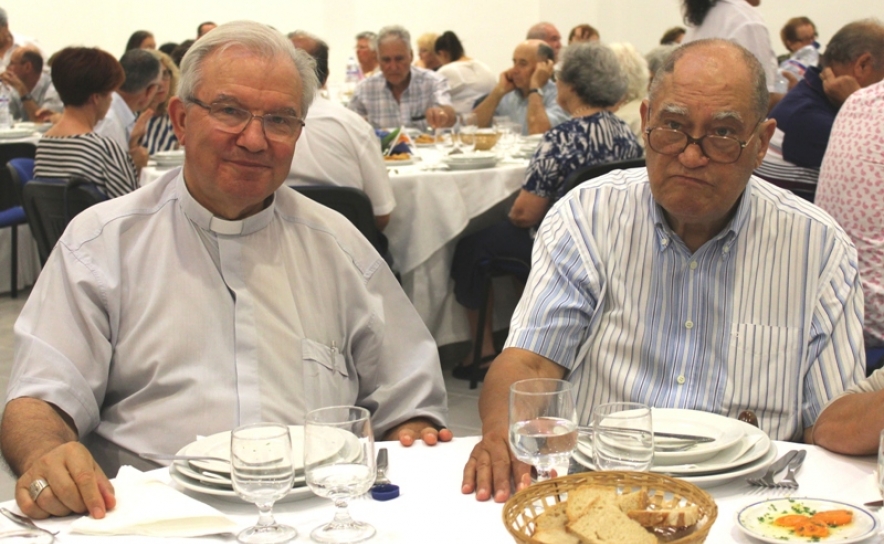Bispo D. Manuel Quintas ao lado de Pe Henrique Varela