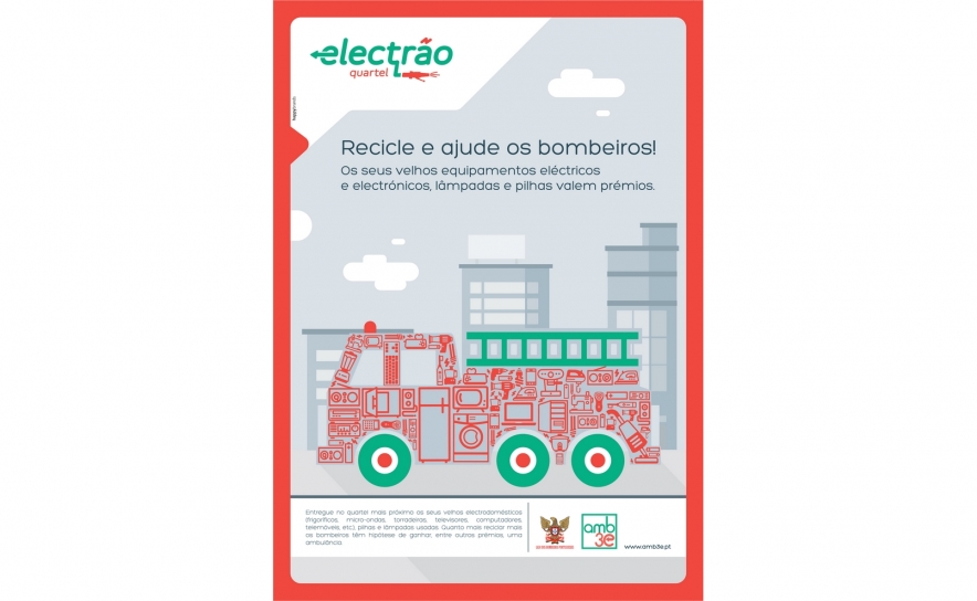 Quartel Electrão ajuda bombeiros em todo o país desafiando-os para a recolha de resíduos