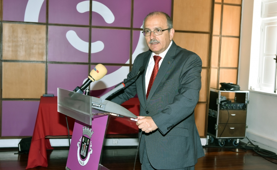 Presidente da Câmara Municipal de Loulé Vitor Aleixo no discurso alusivo ao Dia do Municipio de Loulé 