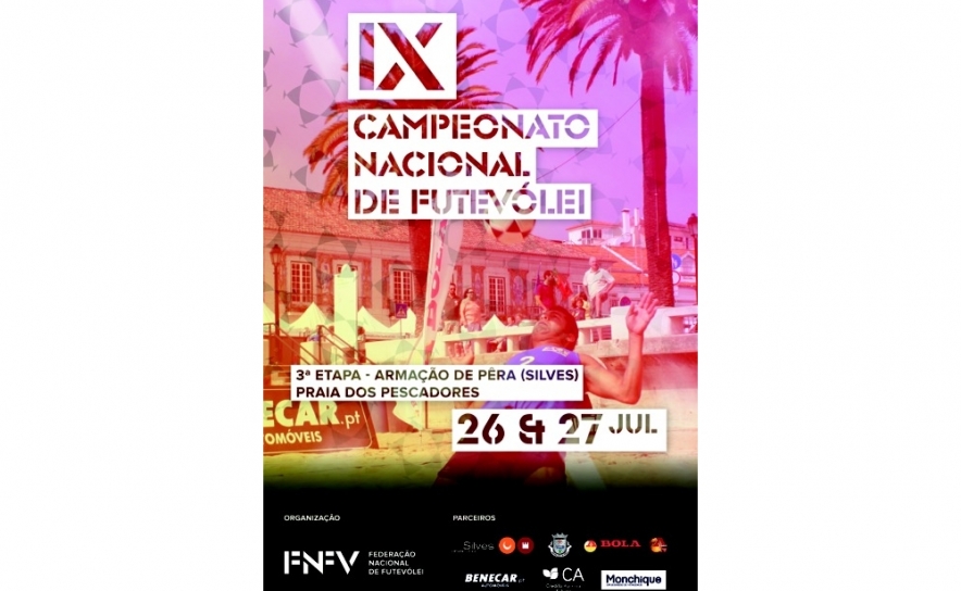 3º ETAPA DO CAMPEONATO NACIONAL DE FUTEVÓLEI É NO PRÓXIMO FIM DE SEMANA