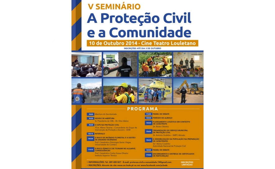 LOULÉ RECEBE V SEMINÁRIO “A PROTEÇÃO CIVIL E A COMUNIDADE”