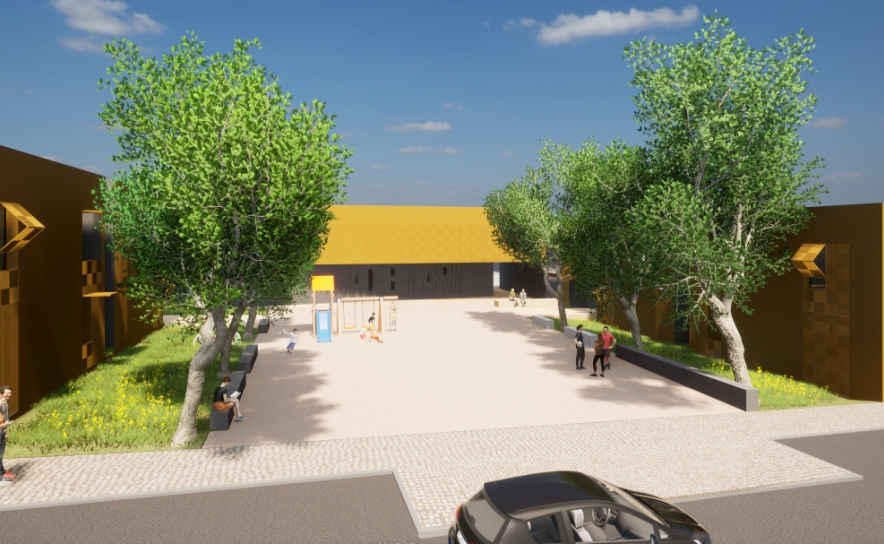 14 fogos em Bensafrim (empreitada de conceção e construção adjudicada, concurso para atribuição a abrir brevemente) – Imagem de projeto