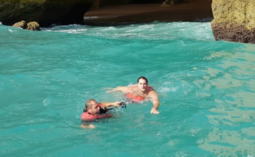 Turista resgatado nas grutas de Benagil 