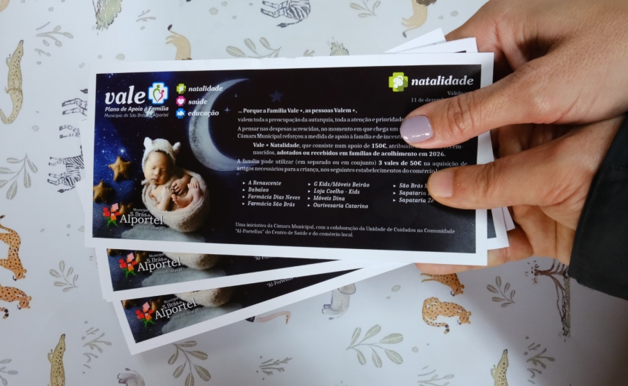 EM SÃO BRÁS DE ALPORTEL, VALE + NATALIDADE CONTINUA A APOIAR FAMÍLIAS EM 2026