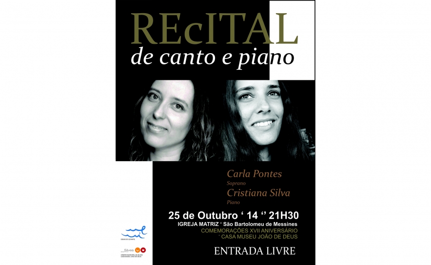 CASA-MUSEU JOÃO DE DEUS ASSINALA 17 ANOS DE EXISTÊNCIA COM “RECITAL DE CANTO E PIANO” EM SB MESSINES