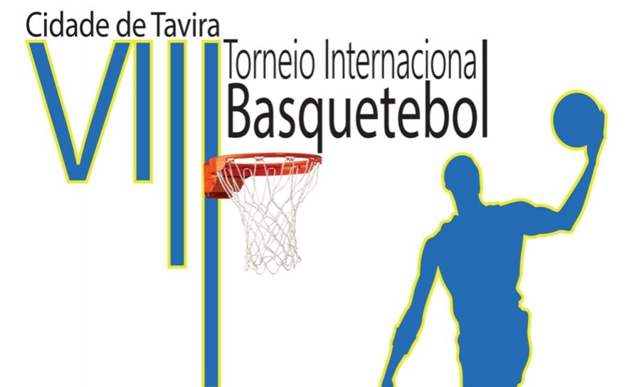 Cartaz do VIII Torneio Internacional de Basquetebol de Tavira realizado por aluno