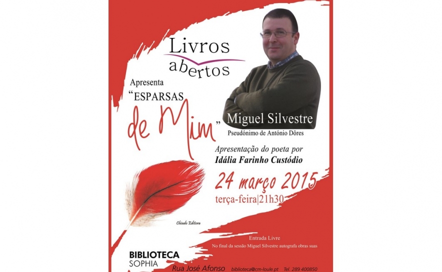 «LIVROS ABERTOS» COM MIGUEL SILVESTRE NAS BIBLIOTECA MUNICIPAL DE LOULÉ