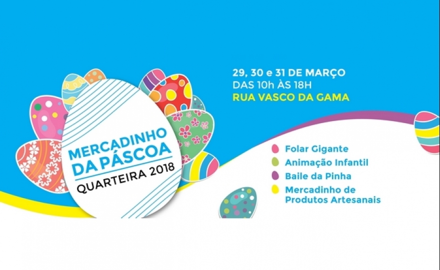 Mercadinho da Páscoa em Quarteira com Folar Gigante