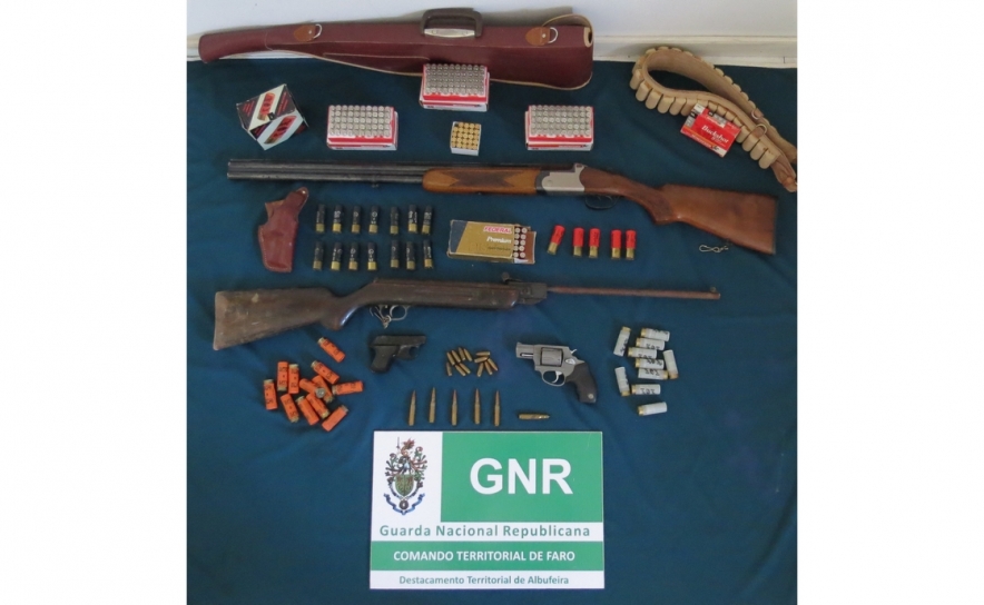 GNR de Paderne detém indivíduo indiciado por posse de arma proibida