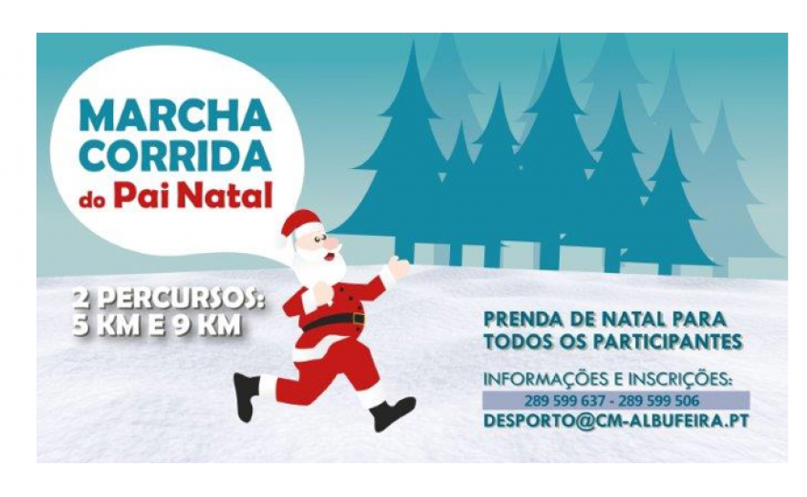Esperados mais de um milhar de participantes no Grande Prémio de natal Cidade de Albufeira e na Corrida do Pai Natal Esperados mais de um milhar de participantes no Grande Prémio de natal Cidade de Albufeira e na Corrida do Pai Natal