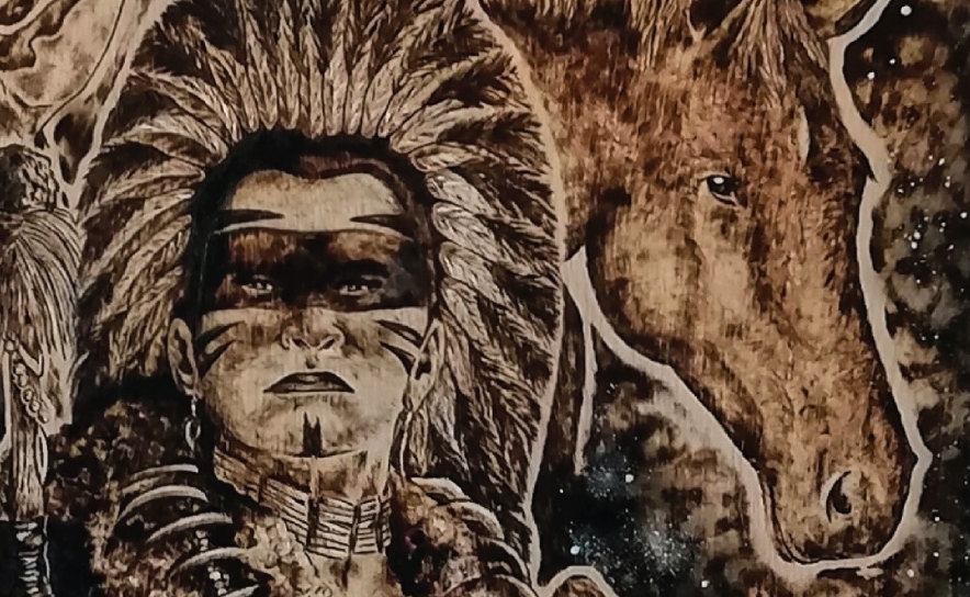 Exposição de Pirogravura «Espírito Animal» de Marta Silva em exibição na Galeria Manuela Vale