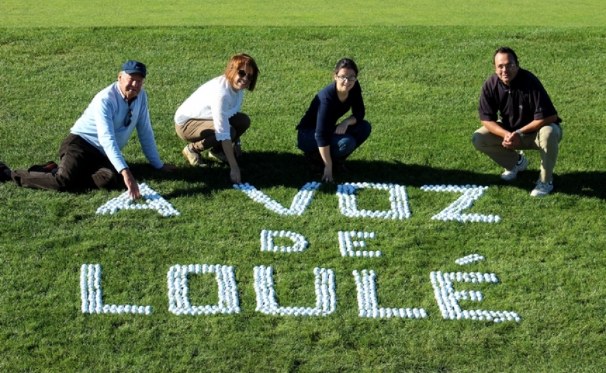 1000 bolas de golfe sobre relva.  Oceânico Golf, Vilamoura, com a colaboração de Rita Santos e especial apoio na coordenação do Sr. Silva Lopes