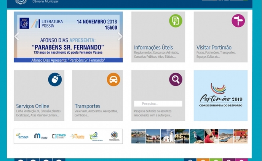 WWW.CM-PORTIMAO.PT GANHA NOVO FORMATO