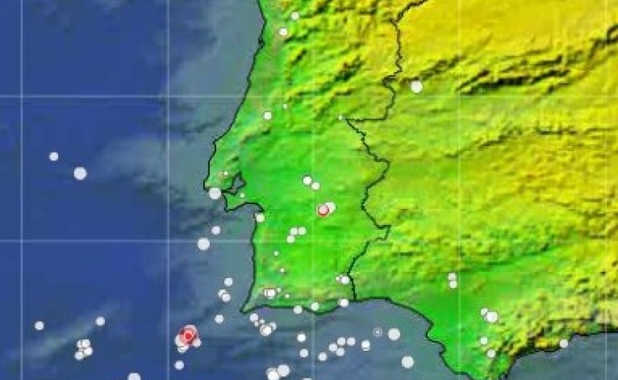 Sismo ao largo de Sagres de 3,9 na escala de Richter sentido na região de Odemira 