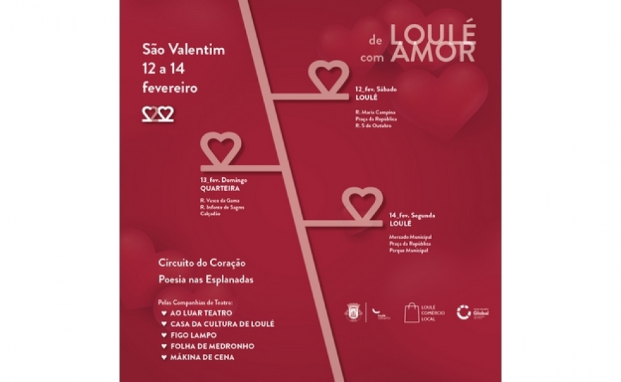 «CIRCUITO DO CORAÇÃO» PARA OS NAMORADOS EM LOULÉ E QUARTEIRA