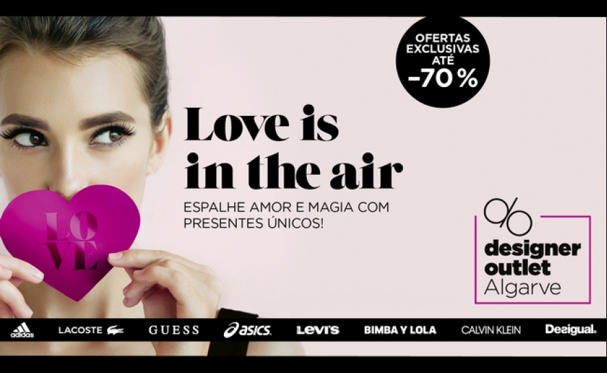 Designer Outlet Algarve celebra o amor com passatempo especial para Dia dos Namorados e descontos até 70%