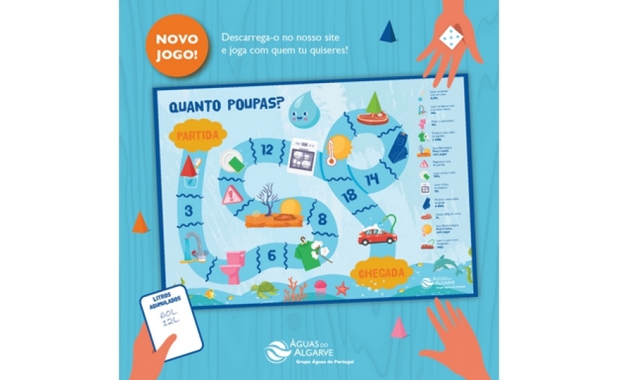 Águas do Algarve celebra Dia da Monitorização da Água com o jogo «Quanto Poupas?» Adere a mais este Desafio. Águas do Algarve celebra Dia da Monitorização da Água com o jogo «Quanto Poupas?» Adere a mais este Desafio.