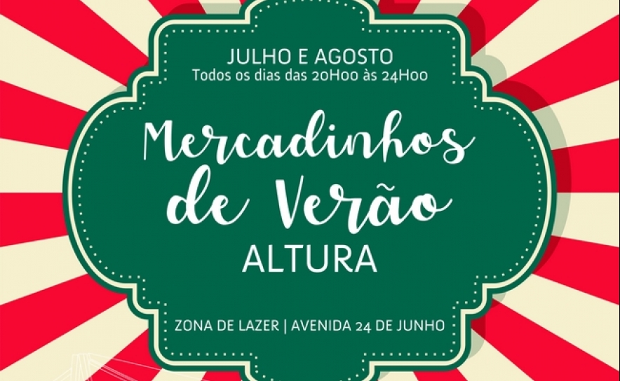 Concertos e Mercadinhos animam Verão em Altura