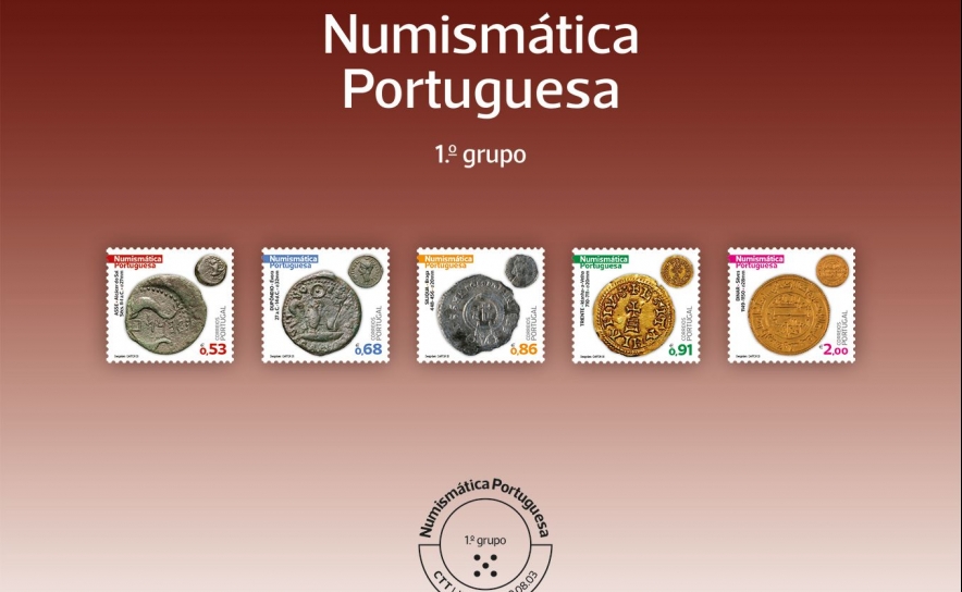 CTT APRESENTAM SELOS SOBRE NUMISMÁTICA PORTUGUESA