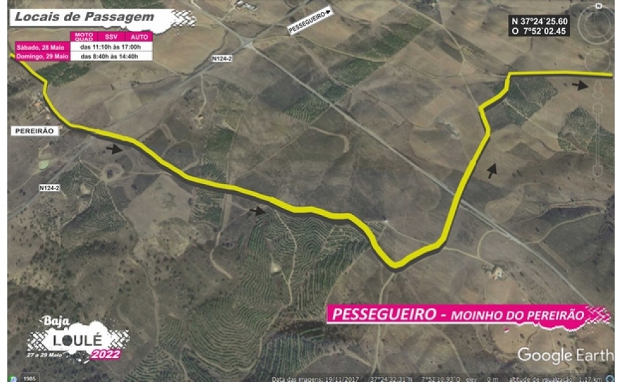 Zona passagem Pessegueiro