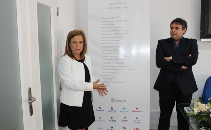 Ana Abrantes - responsável pelo Mercado Internacional e Albertino Galvão - Consultor Imobiliário Sénior
