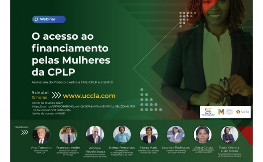 Webinar «O acesso ao financiamento pelas Mulheres da CPLP»