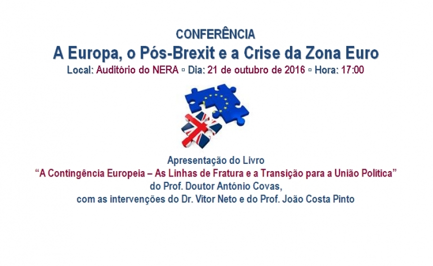 CONFERÊNCIA | A Europa, o Pós-Brexit e a Crise da Zona Euro