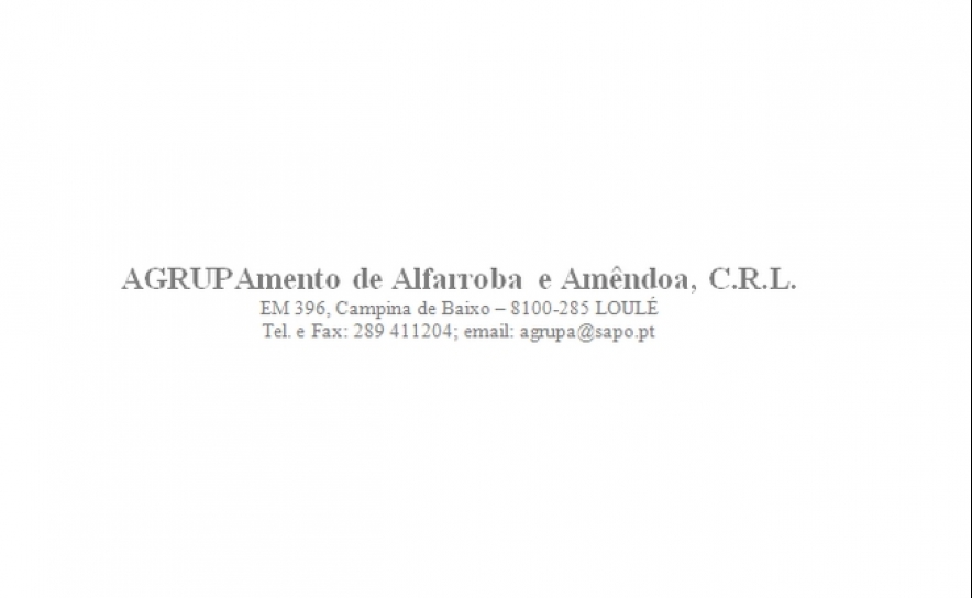 AGRUPAmento de Alfarroba e Amêndoa, C.R.L.
