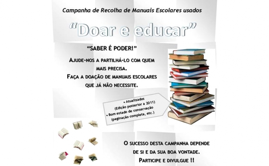 Município promove campanha de recolha de manuais escolares usados