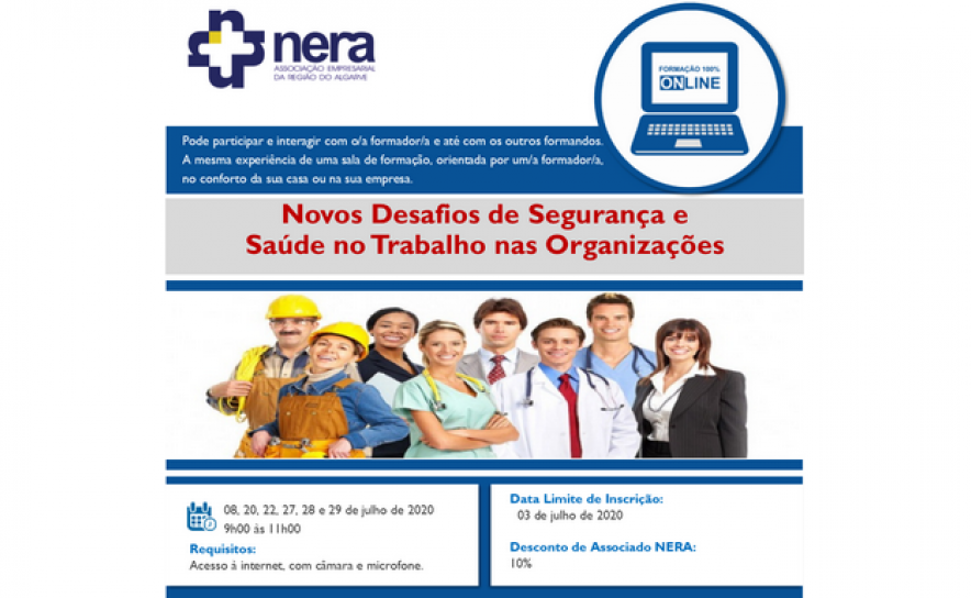 Formação Online - Novos Desafios de Segurança e Saúde no Trabalho nas Organizações