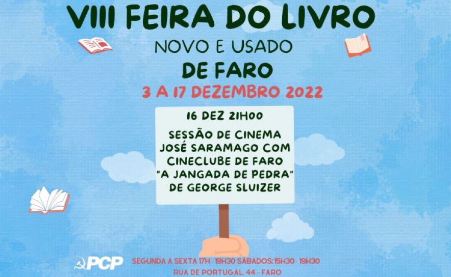 Adaptação ao cinema de «A Jangada de Pedra» de José Saramago fecha a 8ª edição da Feira do Livro de Faro