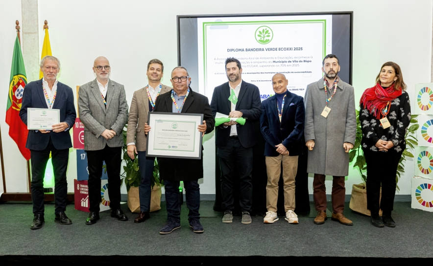 Município de Vila do Bispo distinguido com a Bandeira Verde ECOXXI 2025