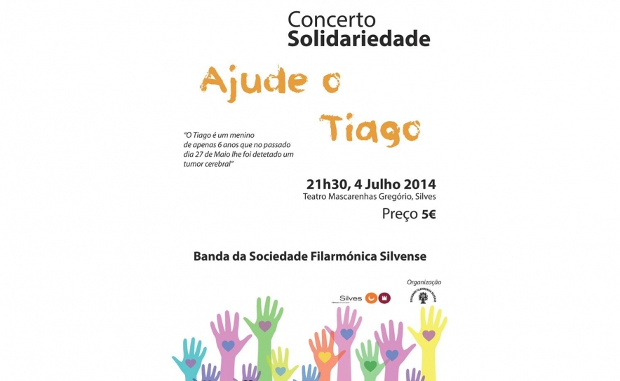 SOCIEDADE FILARMÓNICA SILVENSE PROMOVE CONCERTO DE SOLIDARIEDADE PARA APOIAR TIAGO
