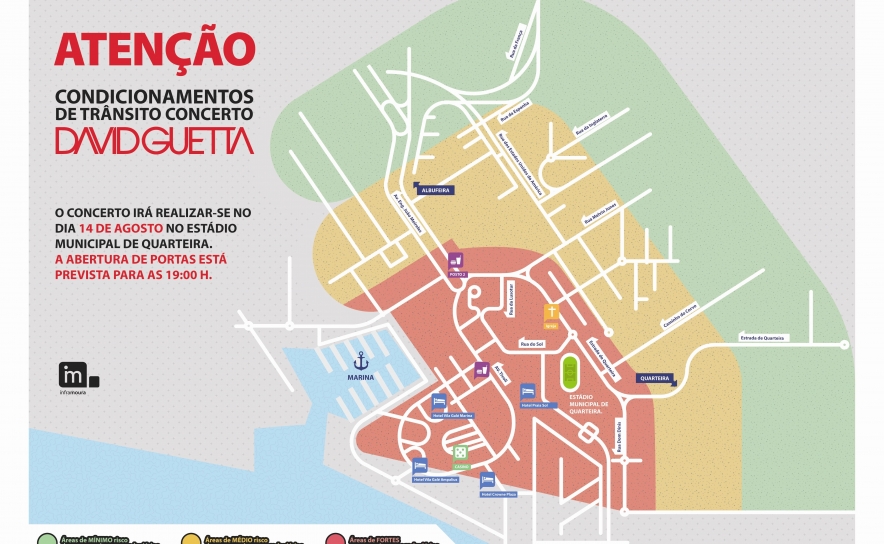Circulação condicionada em Vilamoura dia 14 de agosto
