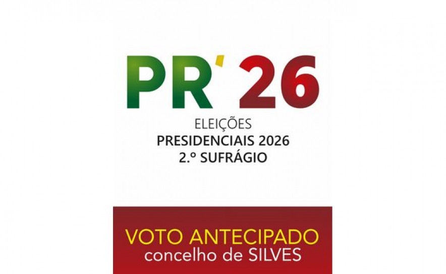 VOTO ANTECIPADO EM MOBILIDADE SILVES - NO EDIFÍCIO DAS PISCINAS MUNICIPAIS DE SILVES | DIA 01 DE FEVEREIRO