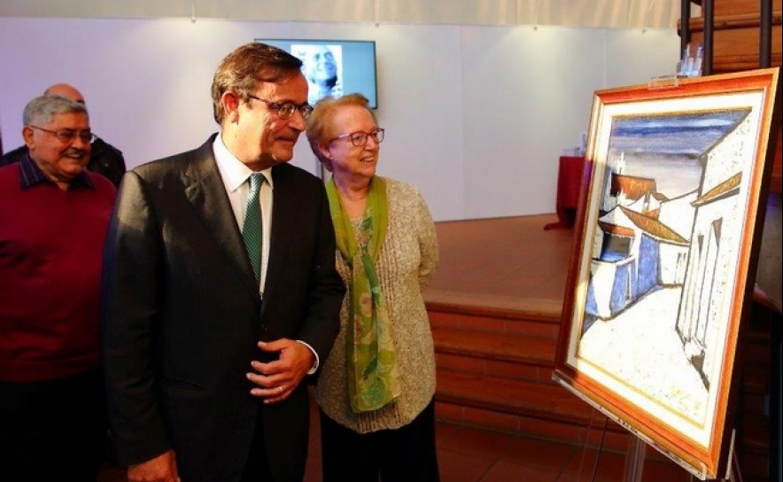 José de paulo, genro do Pintor, Presidente da Câmara e a Lisete, filha de Bailote