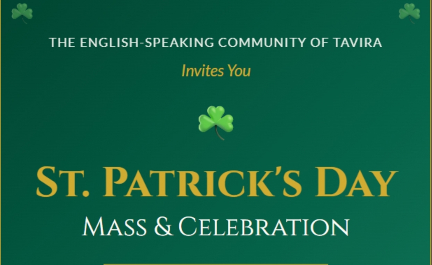 Comunidade de Língua Inglesa de Tavira Celebra o Dia de São Patrício na Igreja de Santiago