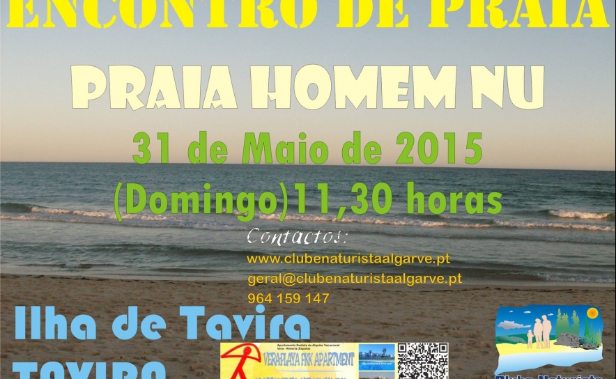 Clube Naturista tem encontro marcado na Praia  Homem Nu