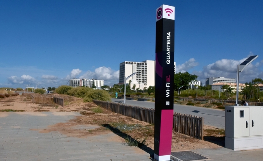 Wi-Fi no Passeio das Dunas em Quarteira